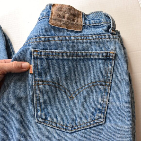 Vtg White Tab Levi's Tapered Jeans - Picture 3 of 14